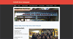 Desktop Screenshot of claytonvalleygirlsvolleyball.com